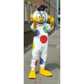 BIGGYMONKEY™ Clown Polka Dot White