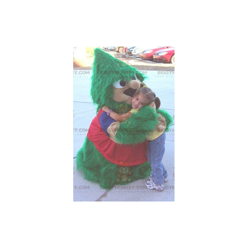 All Furry Green and Red Christmas Tree BIGGYMONKEY™ Mascot All Furry Green and Red Christmas Tree BIGGYMONKEY™ Mascot