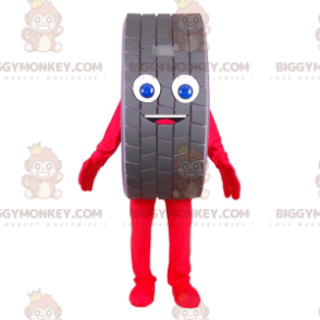Kostým maskota Super Smiling Giant Tire BIGGYMONKEY™. Kostým maskota kola auta BIGGYMONKEY™ - BiggyMonkey.com