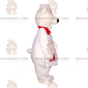 BIGGYMONKEY™ mascot costume of the famous white and purple