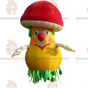Colorful Mushroom BIGGYMONKEY™ Mascot Costume. Inflatable