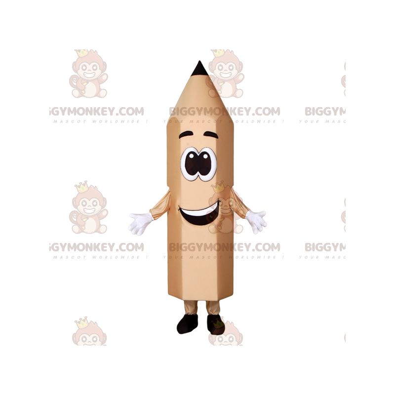 Gigantisch potlood BIGGYMONKEY™ mascottekostuum. Pen Gigantisch potlood BIGGYMONKEY™ mascottekostuum. Pen
