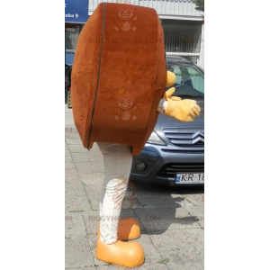 Ruskea hymyilevä jättiläinen pyöreä keksi BIGGYMONKEY™