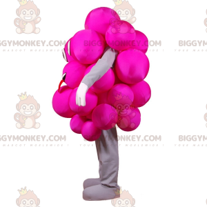 Roze druiven BIGGYMONKEY™ mascottekostuum. Feestelijk roze