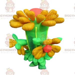 Costume de mascotte BIGGYMONKEY™ de fleur gonflable géante.