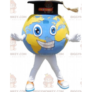 Στολή μασκότ BIGGYMONKEY™ Giant World Map με καπέλο για αποφοίτους - Μη ταξινομημένες μασκότ - BiggyMonkey.com