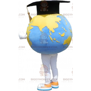 Στολή μασκότ BIGGYMONKEY™ Giant World Map με καπέλο για αποφοίτους - Μη ταξινομημένες μασκότ - BiggyMonkey.com