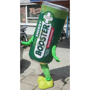 Giant Electric Battery BIGGYMONKEY™ Mascot Costume. Green Stack