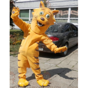 Costume mascotte BIGGYMONKEY™ gatto arancione molto divertente. Costume da mascotte felino BIGGYMONKEY™ - BiggyMonkey.com