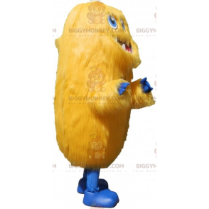 All Furry Yellow Monster BIGGYMONKEY™ Mascot Costume. Grizzly