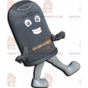 Στολή μασκότ Giant Black Bin BIGGYMONKEY™. Στολή μασκότ