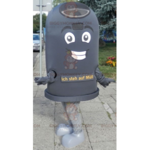 Kostým maskota Giant Black Bin BIGGYMONKEY™. Kostým maskota popelnice BIGGYMONKEY™ - Maskoti předmětů - BiggyMonkey.com