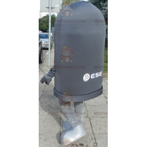 Kæmpe sort bin BIGGYMONKEY™ maskotkostume. Dumpster kostume -