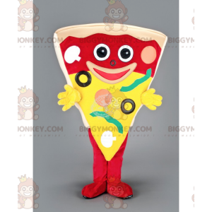 Στολή μασκότ Giant Pizza Slice BIGGYMONKEY™ - Μασκότ τροφίμων - BIGGYMONKEY_093 - BiggyMonkey.com
