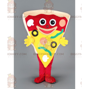 Στολή μασκότ Giant Pizza Slice BIGGYMONKEY™ - Biggymonkey.com