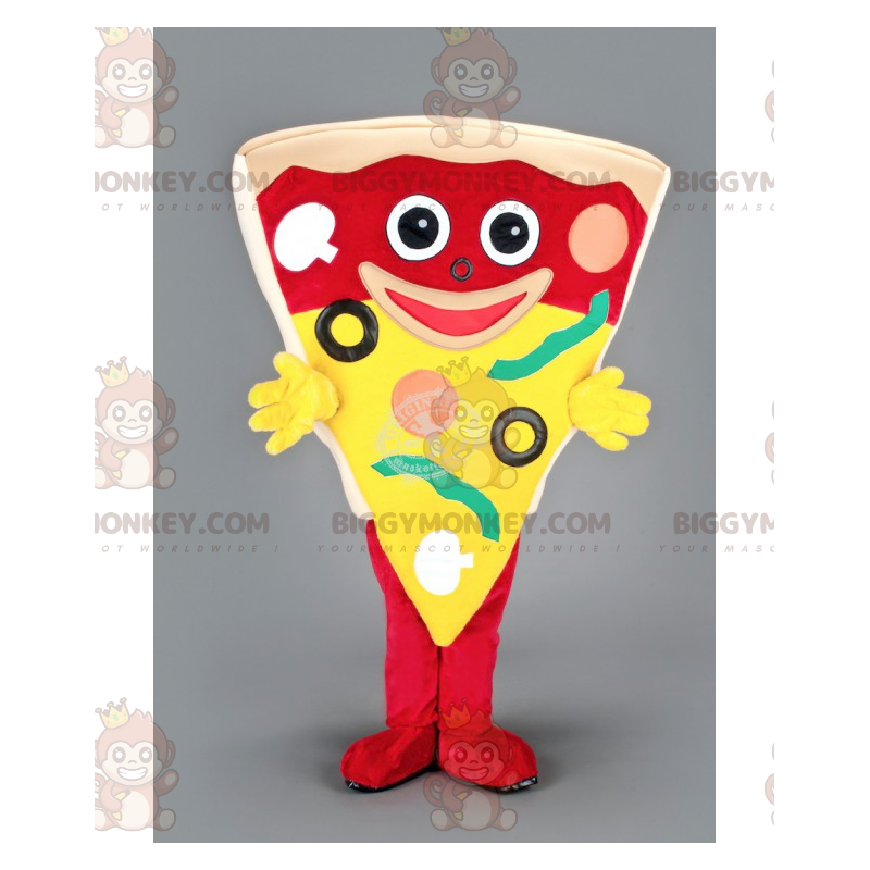 Giant Pizza Slice BIGGYMONKEY™ Mascot Costume - Biggymonkey.com