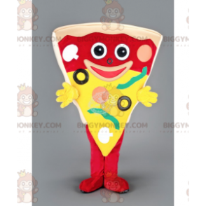 Στολή μασκότ Giant Pizza Slice BIGGYMONKEY™ - Μασκότ τροφίμων - BIGGYMONKEY_093 - BiggyMonkey.com