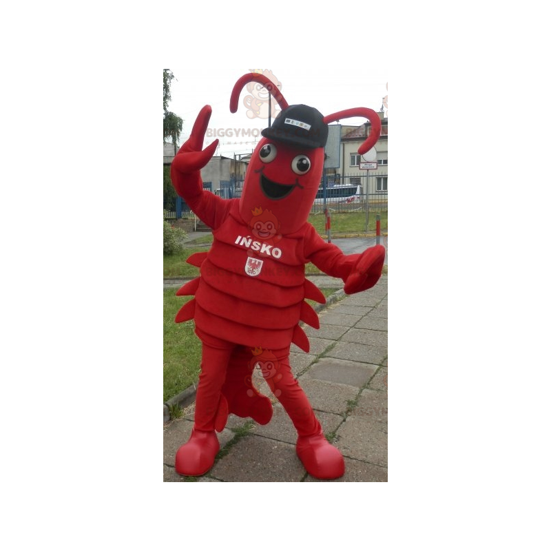 Lobster BIGGYMONKEY™ mascot costume. Giant Crawfish