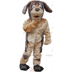 Kostým maskota BIGGYMONKEY™ měkkého a chlupatého hnědého a
