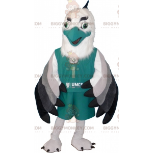 Στολή μασκότ αετού BIGGYMONKEY™ White Green Grey και Black Vulture - Μασκότ πουλιών - BIGGYMONKEY_06993 - BiggyMonkey.com