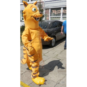 Oranje en bruine kat BIGGYMONKEY™ mascottekostuum. Katachtig