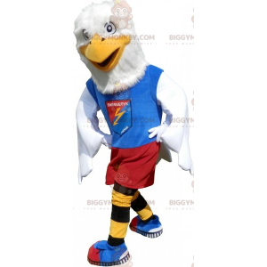 Στολή μασκότ Eagle BIGGYMONKEY™ ντυμένη με αθλητικά ρούχα. Στολή μασκότ Bird BIGGYMONKEY™ - Μασκότ πουλιών - BiggyMonkey.com