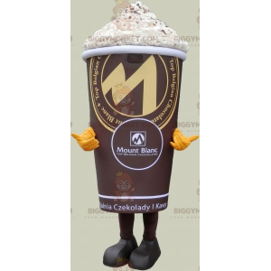 Costume de mascotte BIGGYMONKEY™ de boisson chocolatée avec de