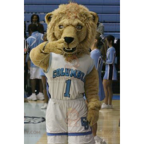 Brown Lion BIGGYMONKEY™ Mascot Costume In Sportswear -