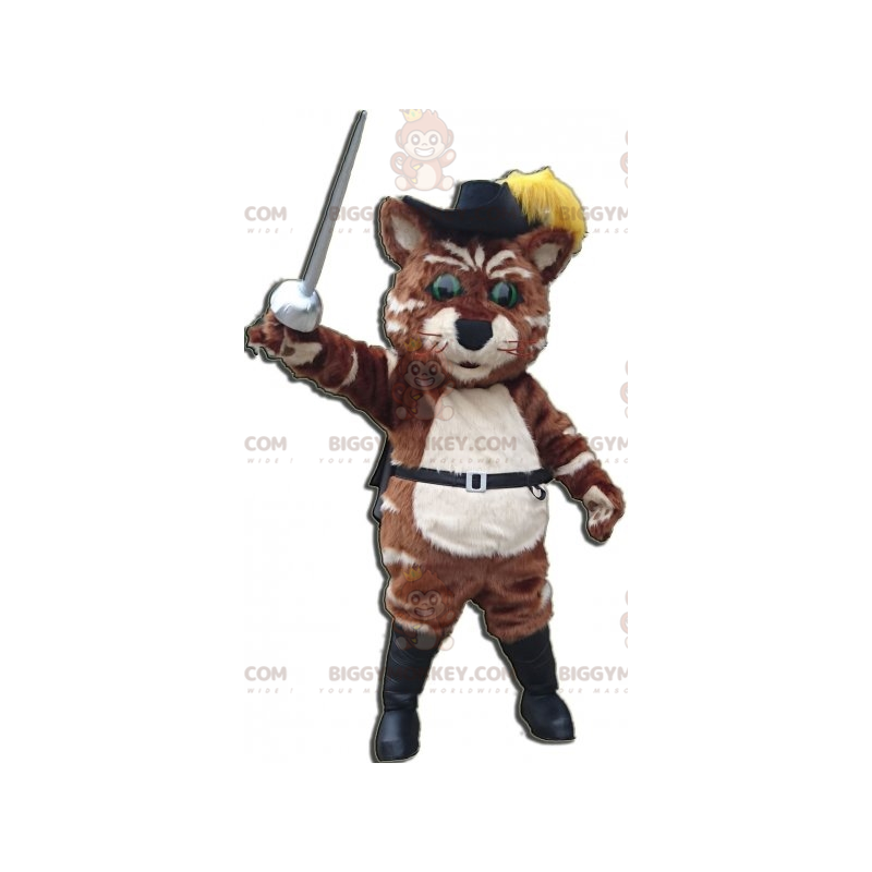Il gatto con gli stivali Costume da mascotte BIGGYMONKEY™ con Il gatto con gli stivali Costume da mascotte BIGGYMONKEY™ con