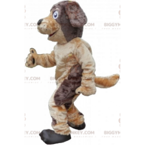 BIGGYMONKEY™ Hundemaskottchen-Kostüm in Braun und Hellbraun mit