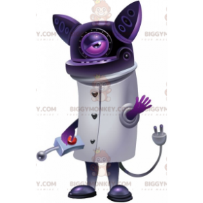 BIGGYMONKEY™ futuristisk robot-maskotkostyme for lilla katt - Menneskelige maskoter - BIGGYMONKEY_07027 - BiggyMonkey.com