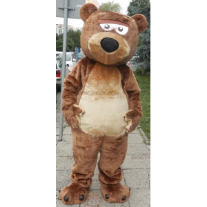 Miękki i uroczy kostium maskotki brązowo-beżowego misia