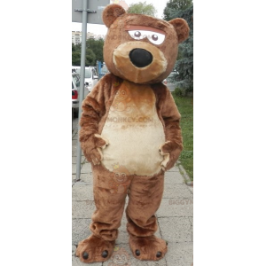 Soft and Cute Brown and Beige Bear BIGGYMONKEY™ Mascot Costume