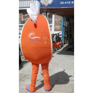 BIGGYMONKEY™-maskotdrakt med oransje kile. Sitrus BIGGYMONKEY™ maskotkostyme - Uklassifiserte maskoter - BiggyMonkey.com