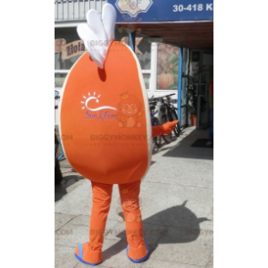 Oranssi kiila BIGGYMONKEY™ maskottiasu. Citrus BIGGYMONKEY™