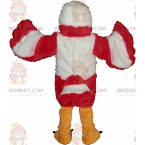 White and Red Bird Eagle Vulture BIGGYMONKEY™ maskottiasu -