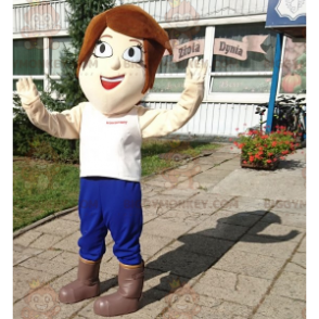 Big Eyes, lyhythiuksinen nainen BIGGYMONKEY™ maskottiasu -