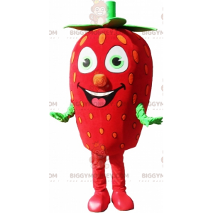 Στολή μασκότ Giant Strawberry BIGGYMONKEY™. Στολή μασκότ