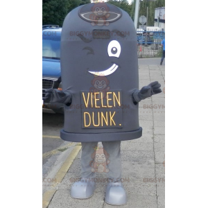 Blinkende sort bin BIGGYMONKEY™ maskotkostume - Biggymonkey.com