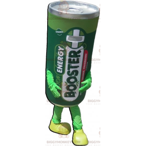 Giant Electric Battery BIGGYMONKEY™ Mascot Costume. Green Stack