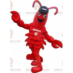 Lobster BIGGYMONKEY™ mascot costume. Giant Crawfish