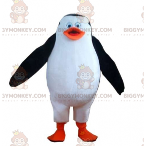 Tykk og sød hvid, sort og orange pingvin BIGGYMONKEY™ maskotkostume