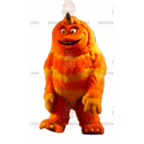 Costume de mascotte BIGGYMONKEY™ de monstre poilu orange et