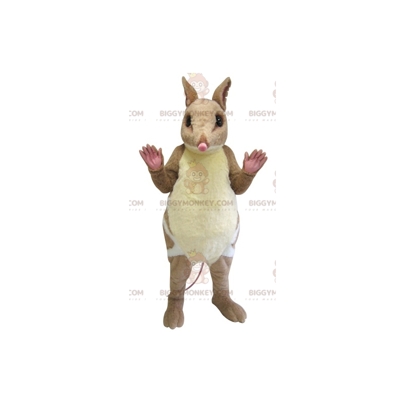 Costume de mascotte BIGGYMONKEY™ de souris de rongeur marron et Costume de mascotte BIGGYMONKEY™ de souris de rongeur marron et