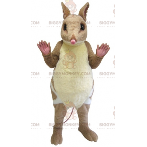 Meget realistisk brun og hvid gnavermus BIGGYMONKEY™ maskotkostume - Mus maskot - BIGGYMONKEY_07095 - BiggyMonkey.com