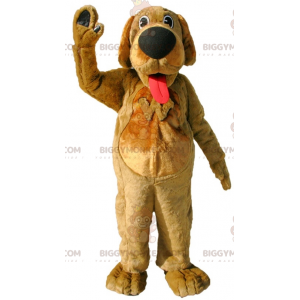 Big Tongue Brown Dog BIGGYMONKEY™ maskotkostyme - Hundemasker - BIGGYMONKEY_07098 - BiggyMonkey.com