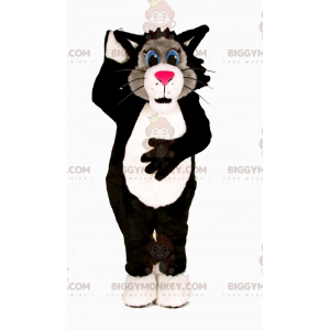 BIGGYMONKEY™ Mascot Costume Tricolor Cat with Blue Eyes -