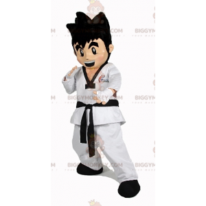 Karateka BIGGYMONKEY™ Maskottchenkostüm. Karate Boy