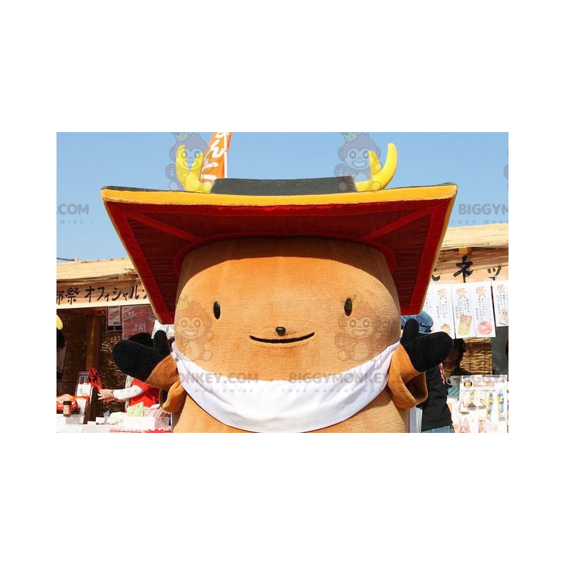 Costume de mascotte BIGGYMONKEY™ de gros bonhomme marron tout Costume de mascotte BIGGYMONKEY™ de gros bonhomme marron tout