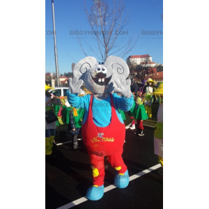 Giant Gray Mouse BIGGYMONKEY™ Mascot Costume Dressed In